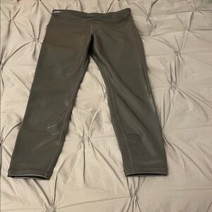 Athleta Silver foil leggings